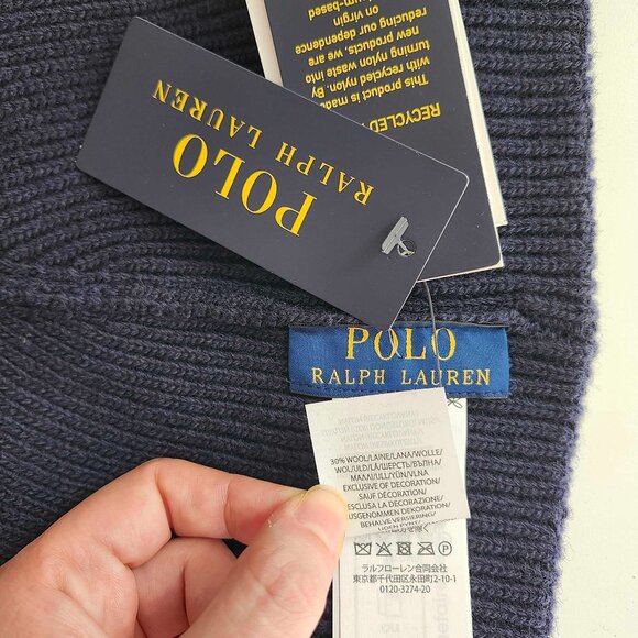 [NWT] Polo Ralph Lauren Embroidered Frenchie French Bulldog Knit Beanie Hat OSFA - Picture 8 of 9